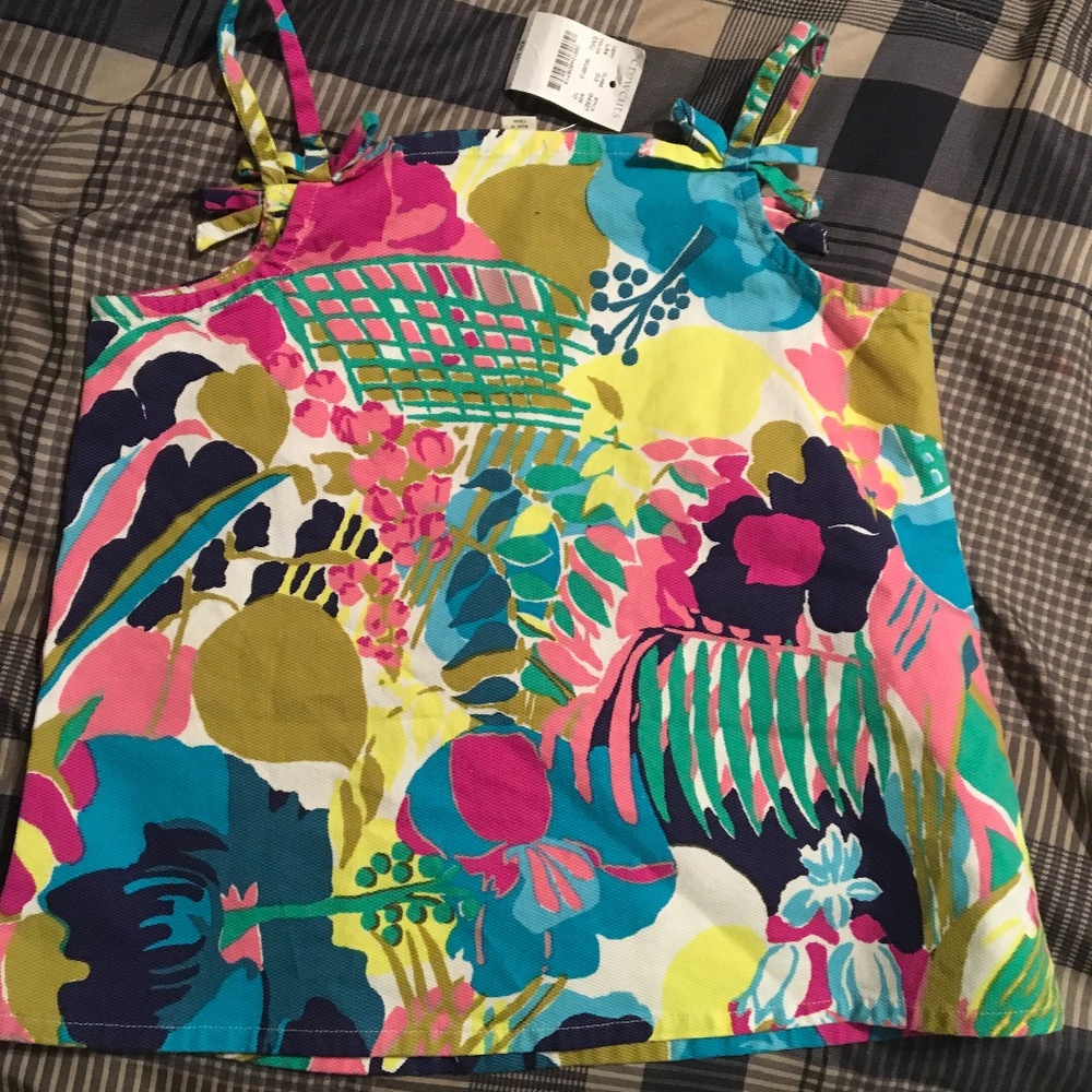 NWT JCrewcuts COLORFUL TROPICAL BLOUSE TOP